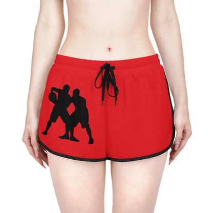 Women's Relaxed Shorts: Basketball Red