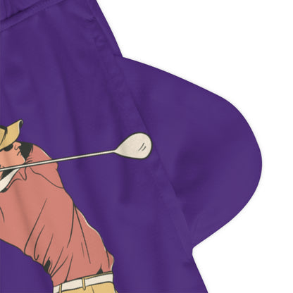 Basketball Rib Shorts: Golf Purple