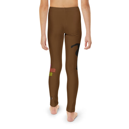 Youth Full-Length Leggings: Skateboarding Brown