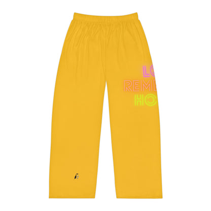 Men's Pajama Pants: Lost Remember Honor Yellow