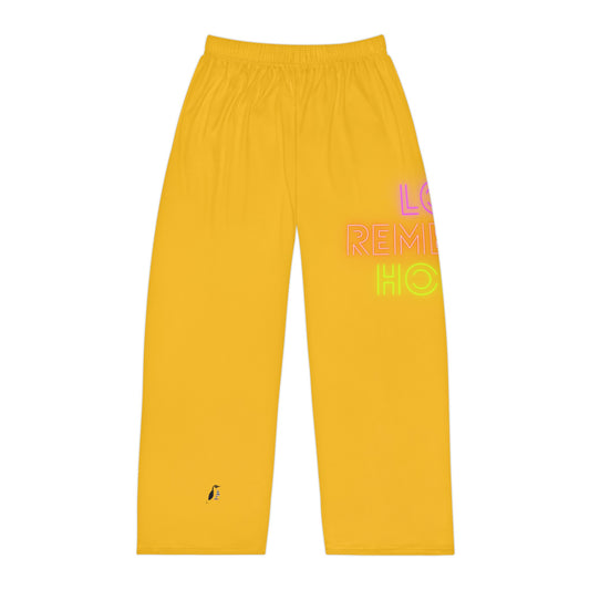 Men's Pajama Pants: Lost Remember Honor Yellow