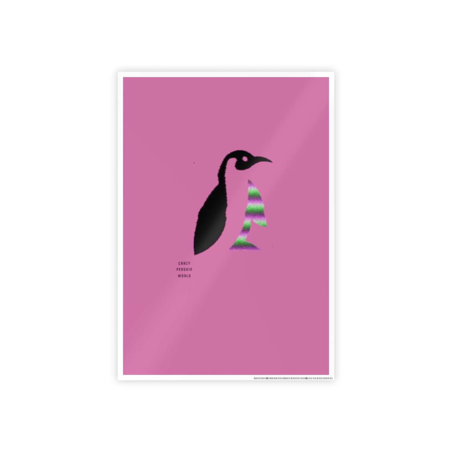 Gloss Posters: Crazy Penguin World Logo Lite Pink