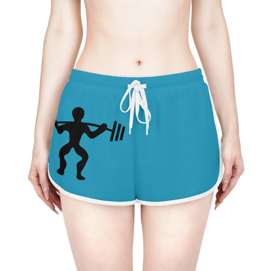 Women's Relaxed Shorts: Weightlifting Turquoise