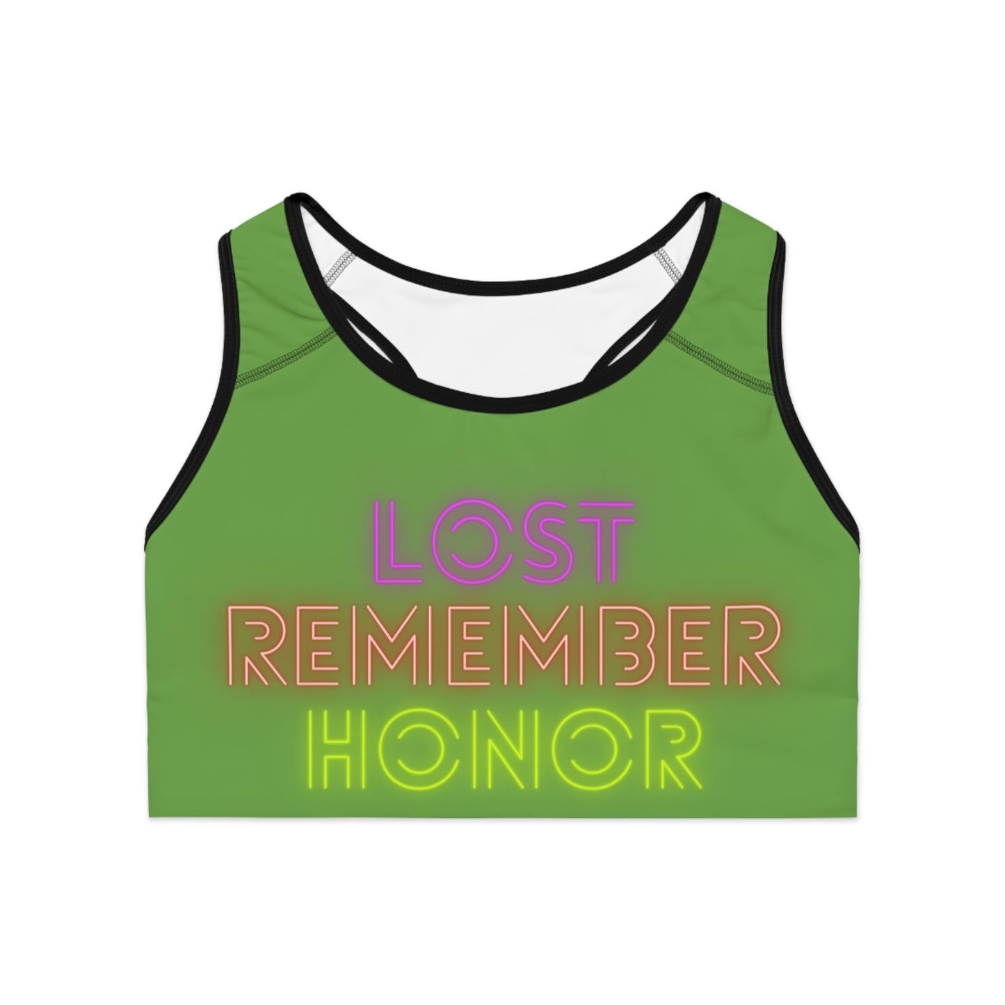 Sports Bra: Lost Remember Honor Green