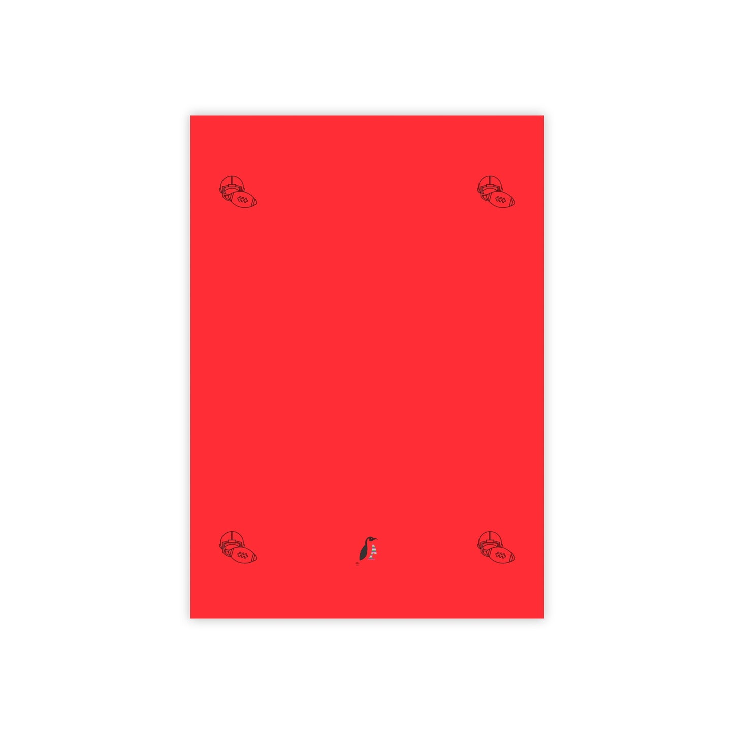 Post-it® Note Pads: Football Red