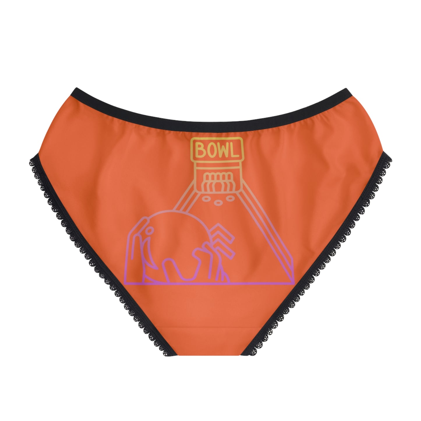 Women's Briefs: Bowling Orange