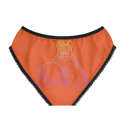 Women's Briefs: Bowling Orange