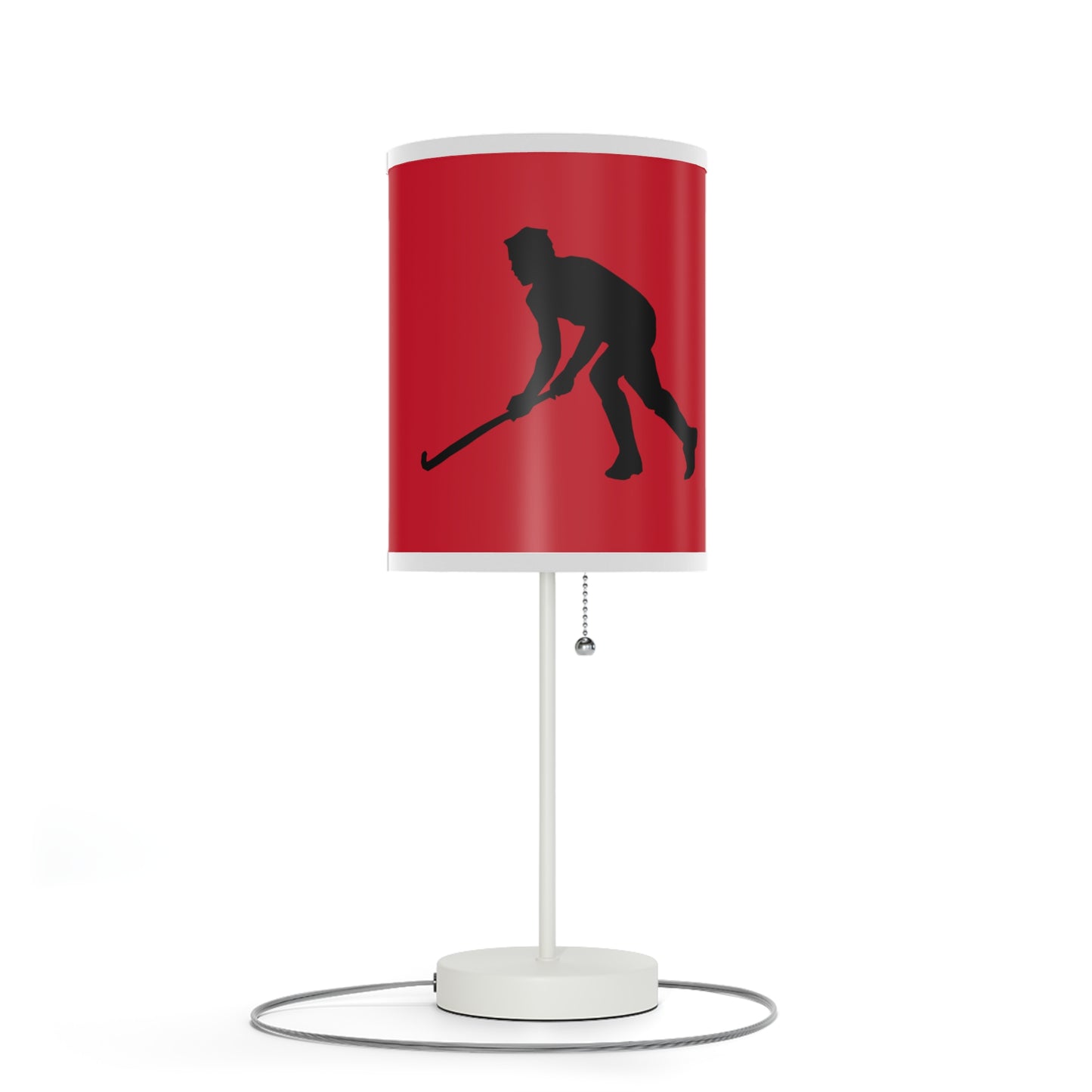 Lamp on a Stand, US|CA plug: Hockey Dark Red 