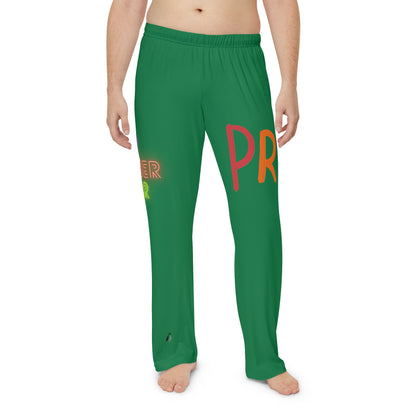 Men's Pajama Pants: LGBTQ Pride Dark Green