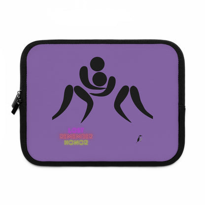 Laptop Sleeve: Wrestling Lite Purple