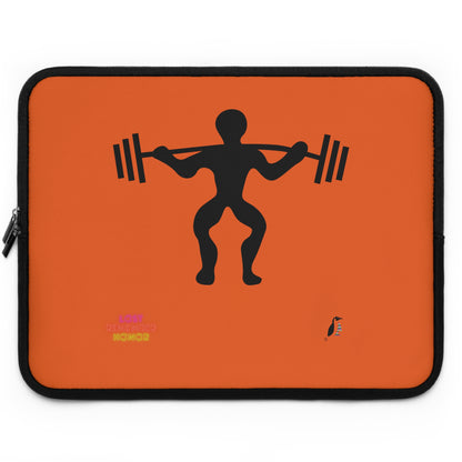 Laptop Sleeve: Weightlifting Orange