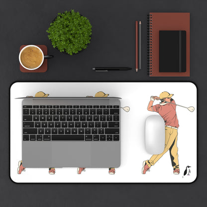 Desk Mat: Golf White