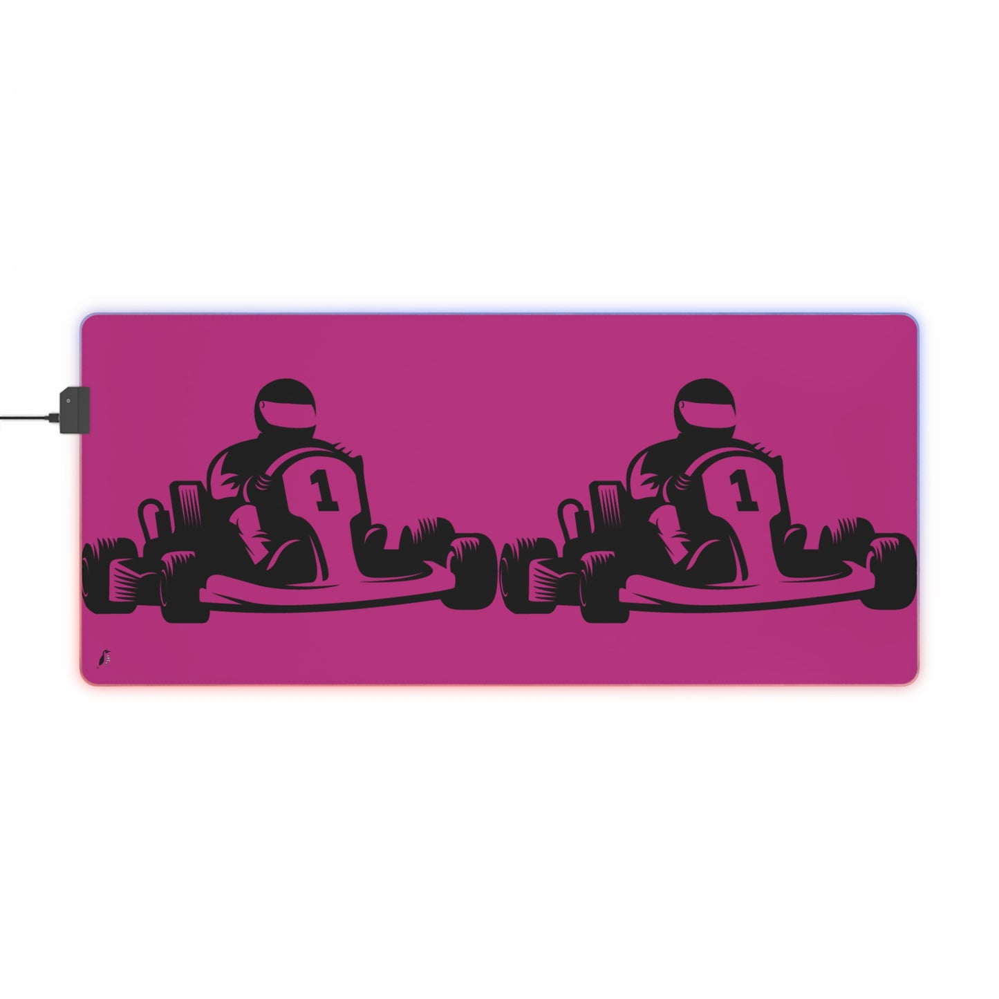 LED Gaming Mouse Pad: Racing Pink