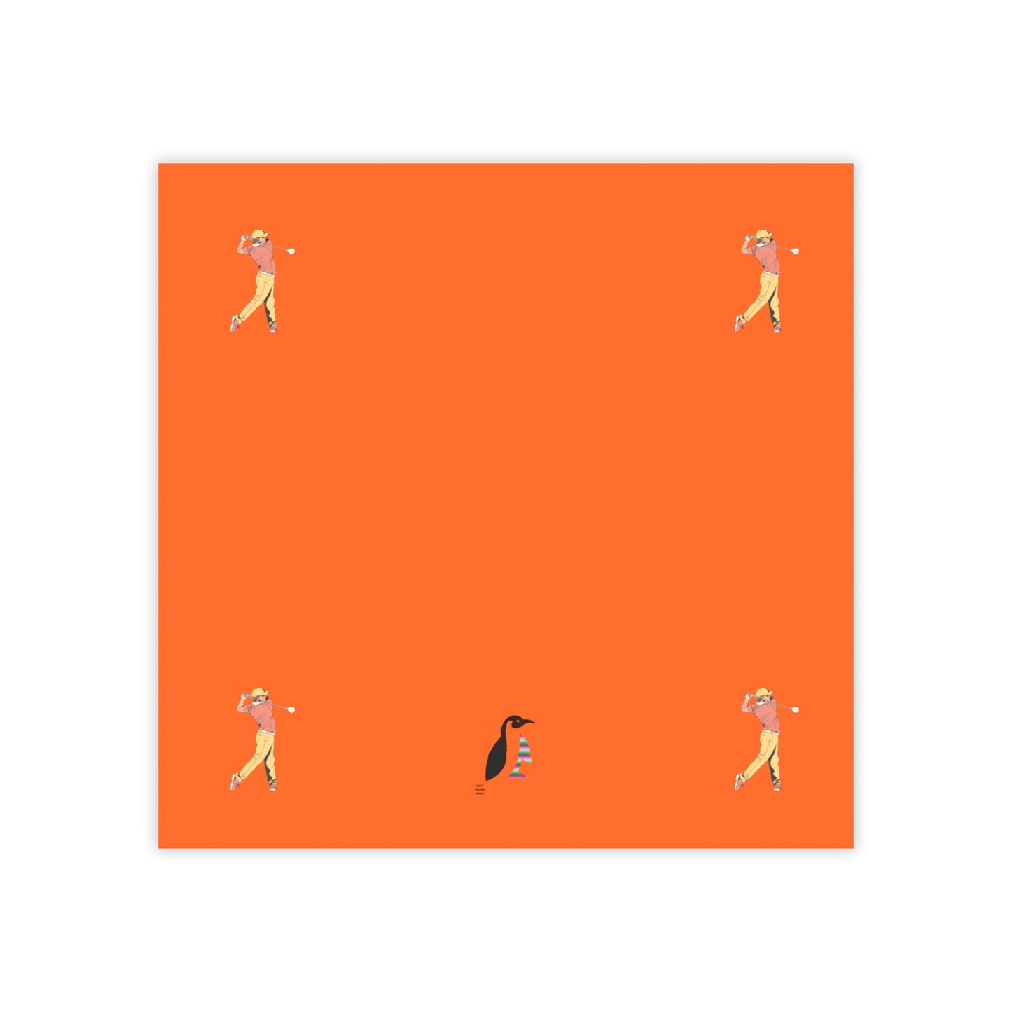 Post-it® Note Pads: Golf Orange