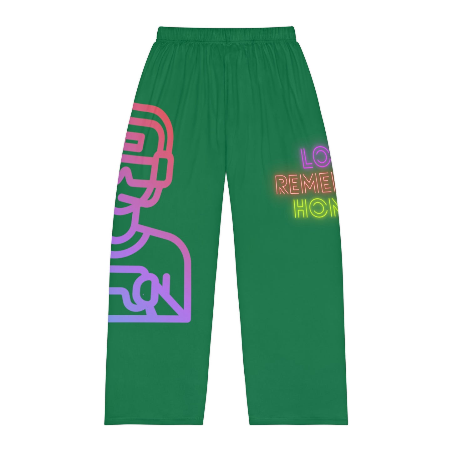 Men's Pajama Pants: Gaming Dark Green