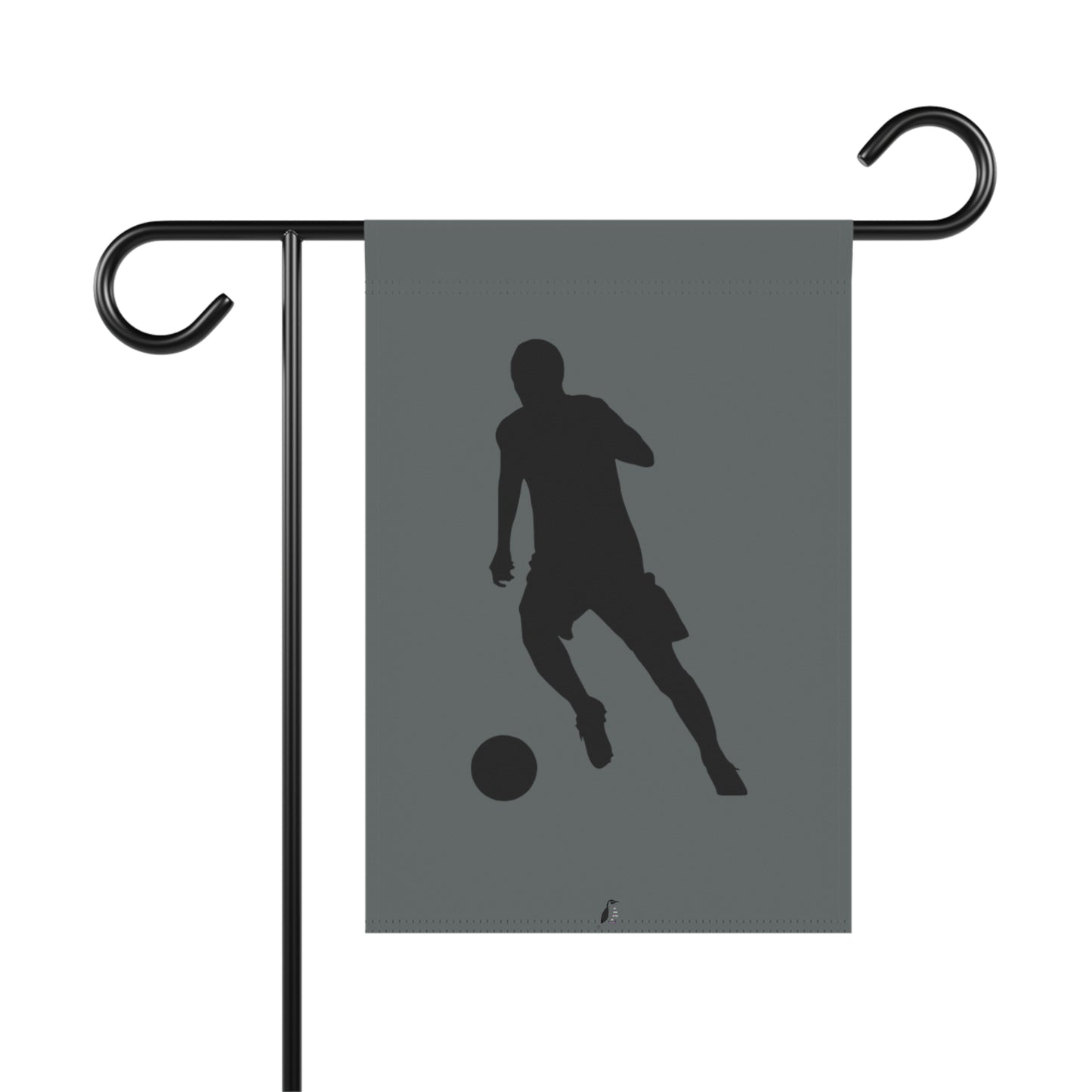 Garden & House Banner: Soccer Dark Grey