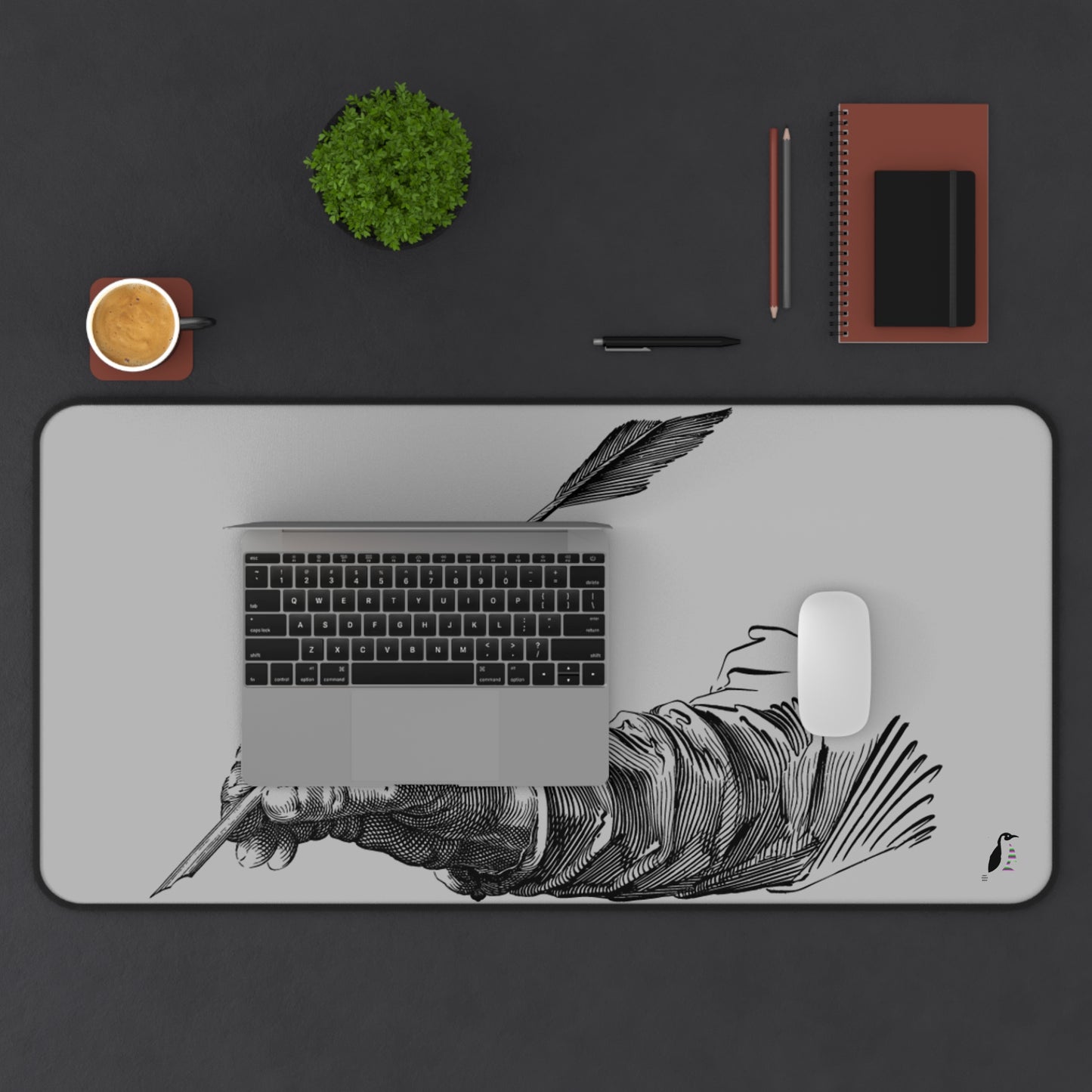 Desk Mat: Writing Lite Grey