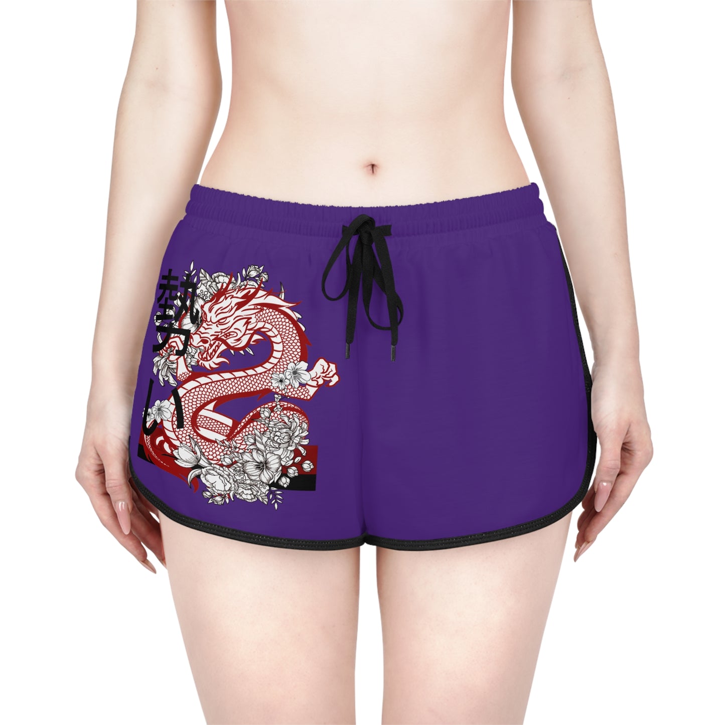 Women's Relaxed Shorts: Dragons Purple