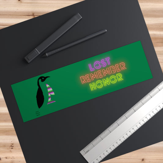 Bumper Stickers: Crazy Penguin World Logo Dark Green