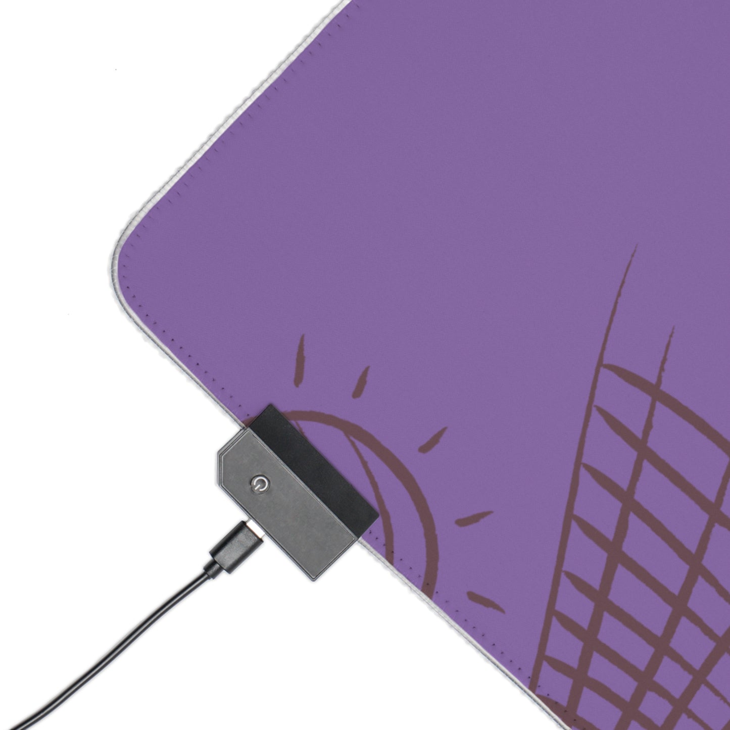 LED Gaming Mouse Pad: Volleyball Lite Purple