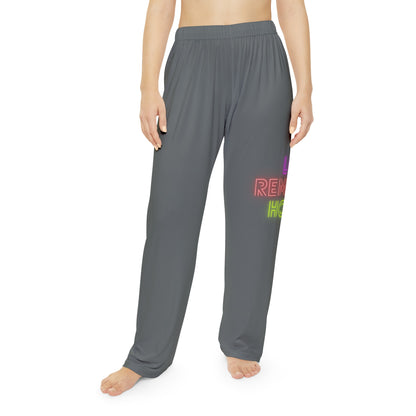 Women's Pajama Pants: Lost Remember Honor Dark Grey