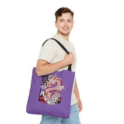 Tote Bag: Dragons Lite Purple