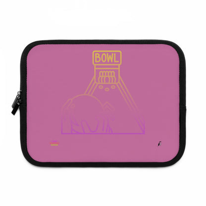 Laptop Sleeve: Bowling Lite Pink