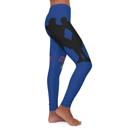 Women's Spandex Leggings: Basketball Dark Blue