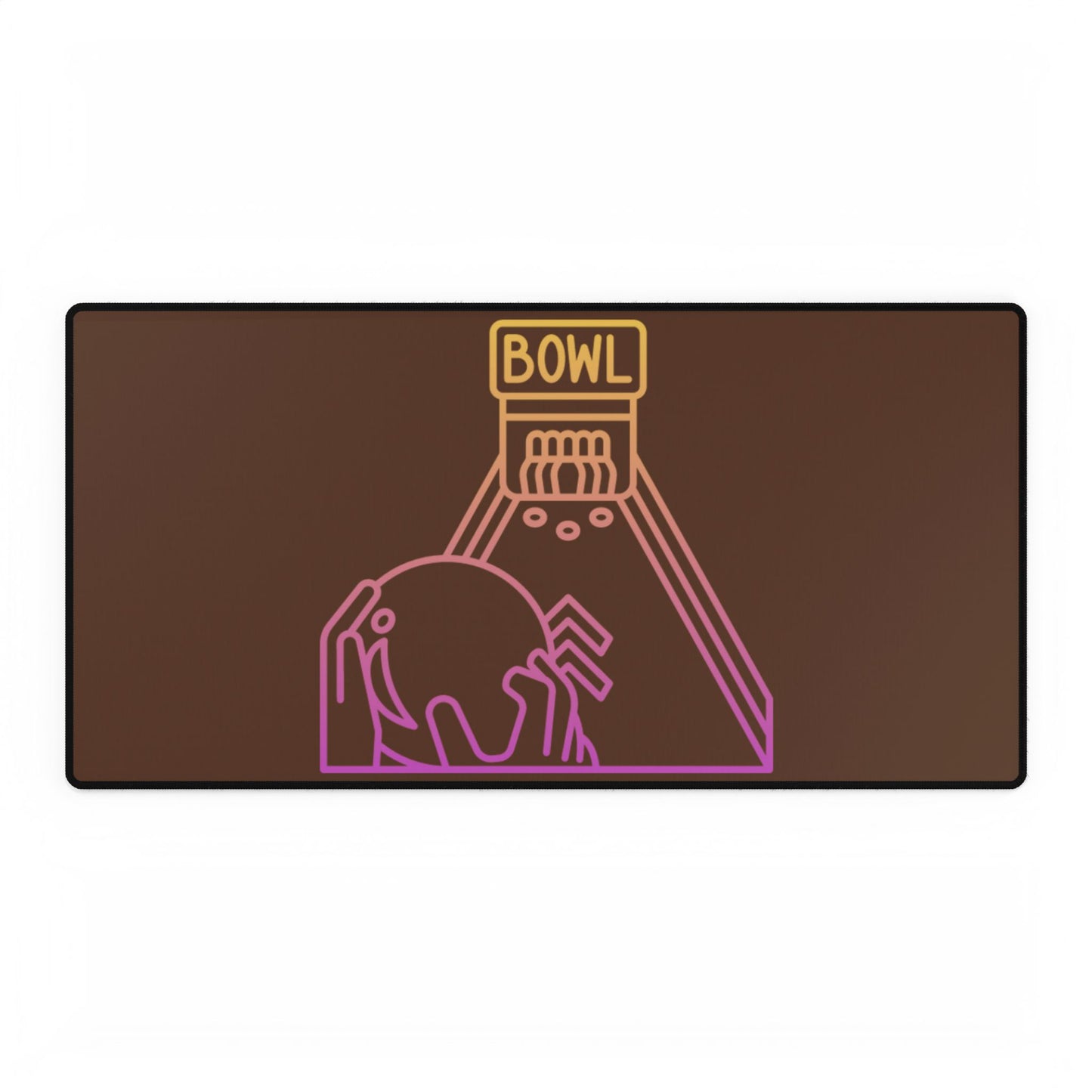 Desk Mats: Bowling Brown