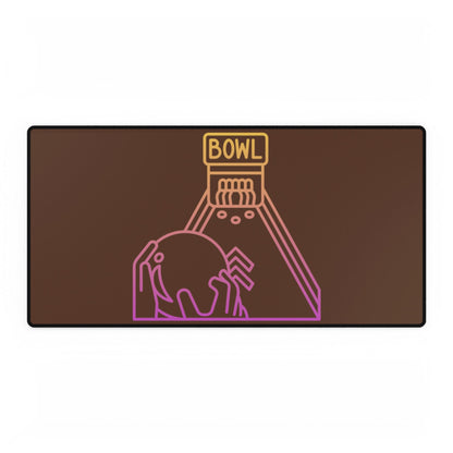 Desk Mats: Bowling Brown