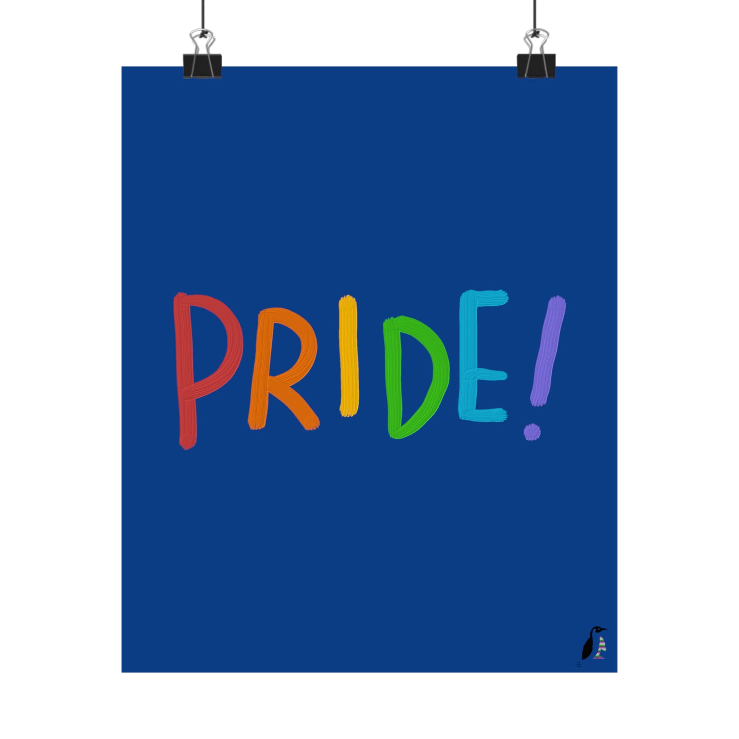 Premium Matte Vertical Posters: LGBTQ Pride Dark Blue