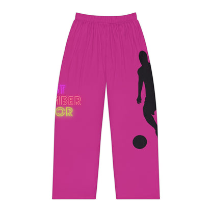 Women's Pajama Pants: Soccer Pink