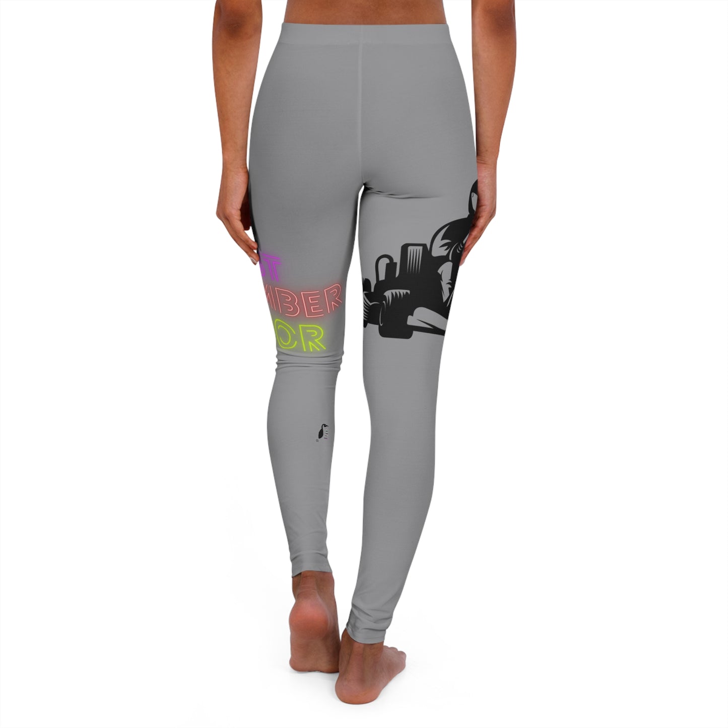 Women's Spandex Leggings: Racing Grey