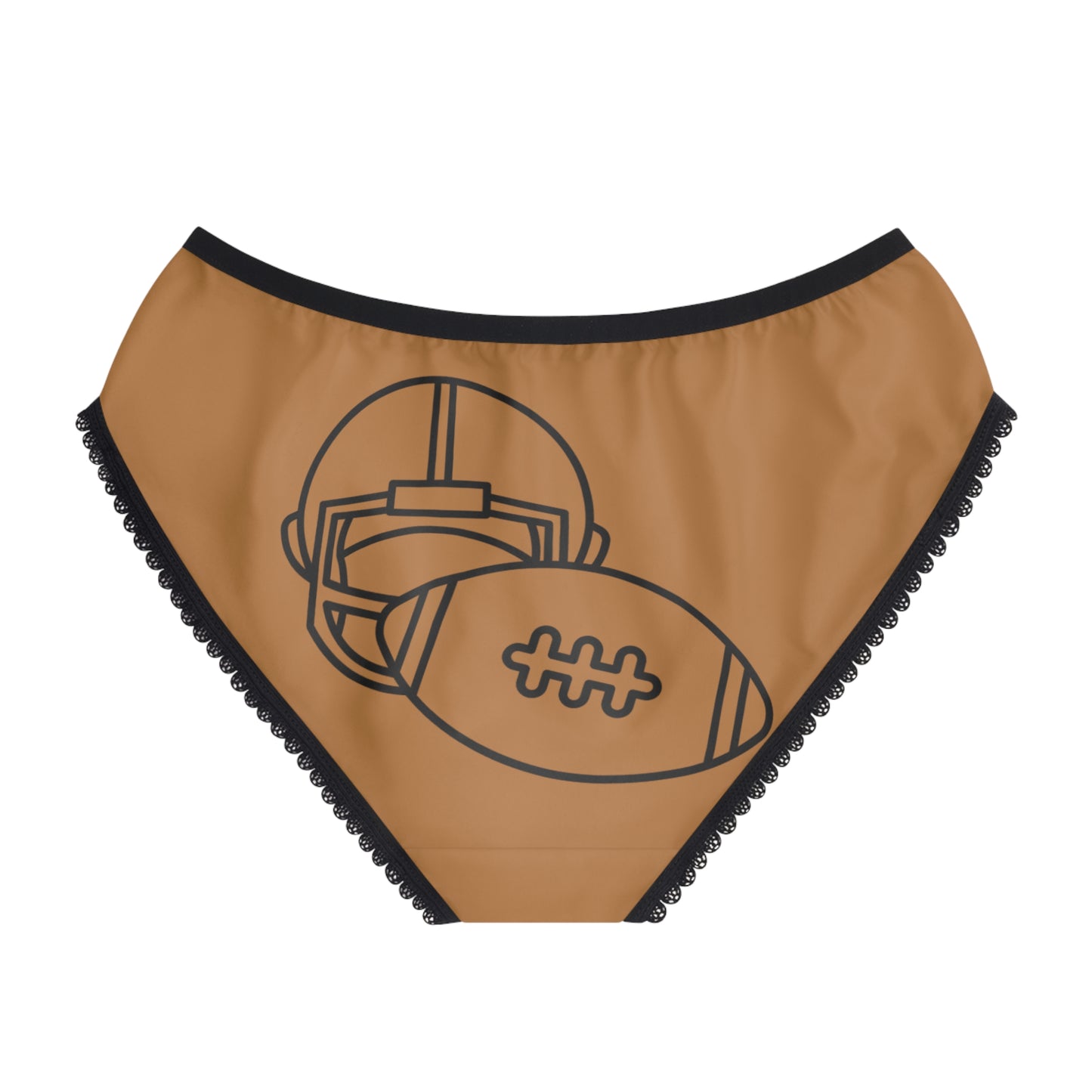 Women's Briefs: Football Lite Brown