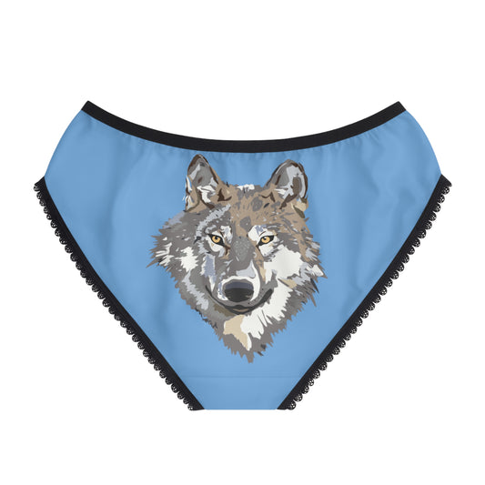 Women's Briefs: Wolves Lite Blue