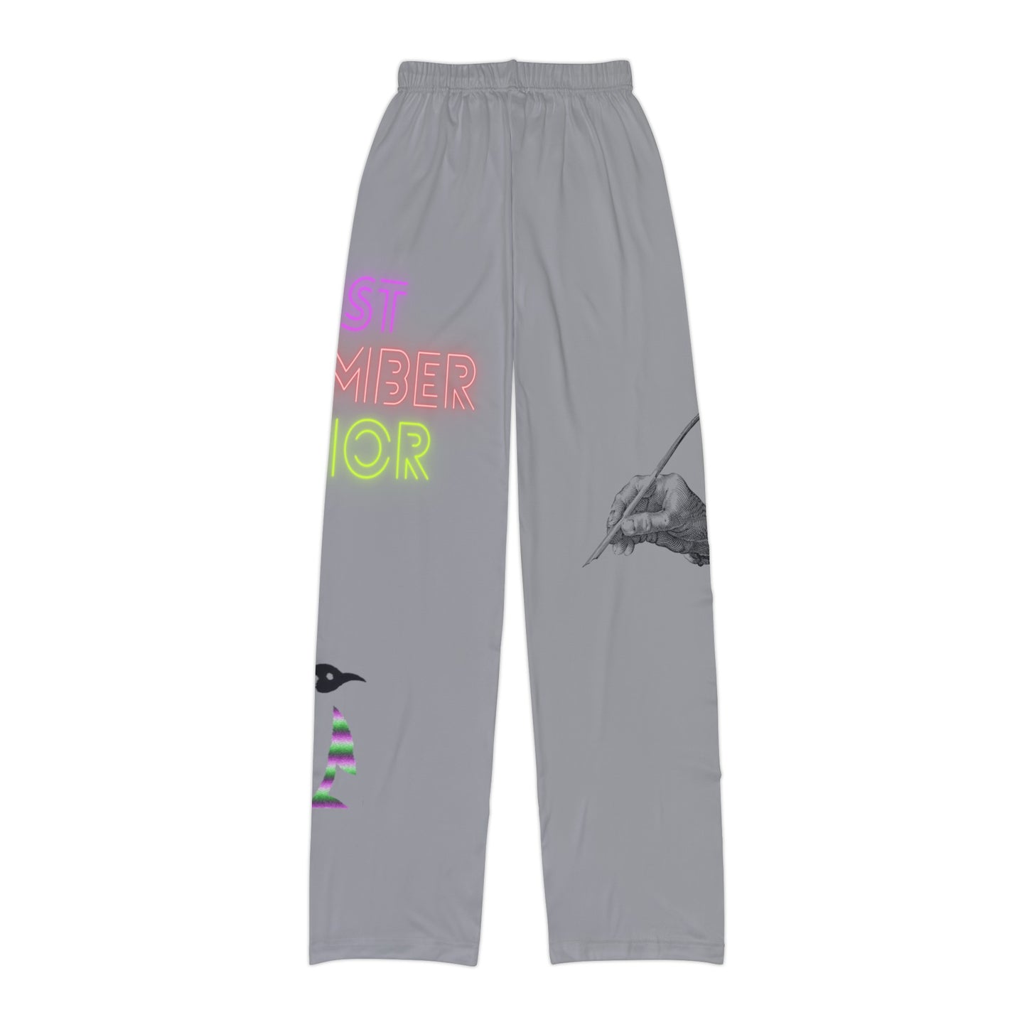 Kids Pajama Pants: Writing Grey