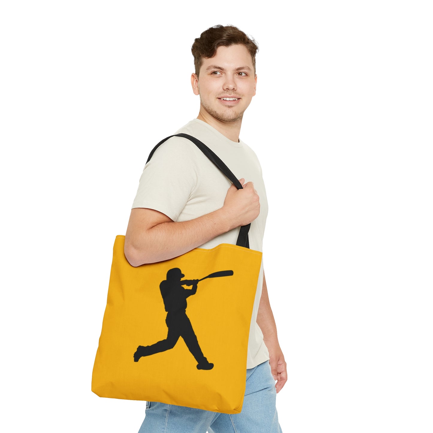 Tote Bag: Baseball Yellow