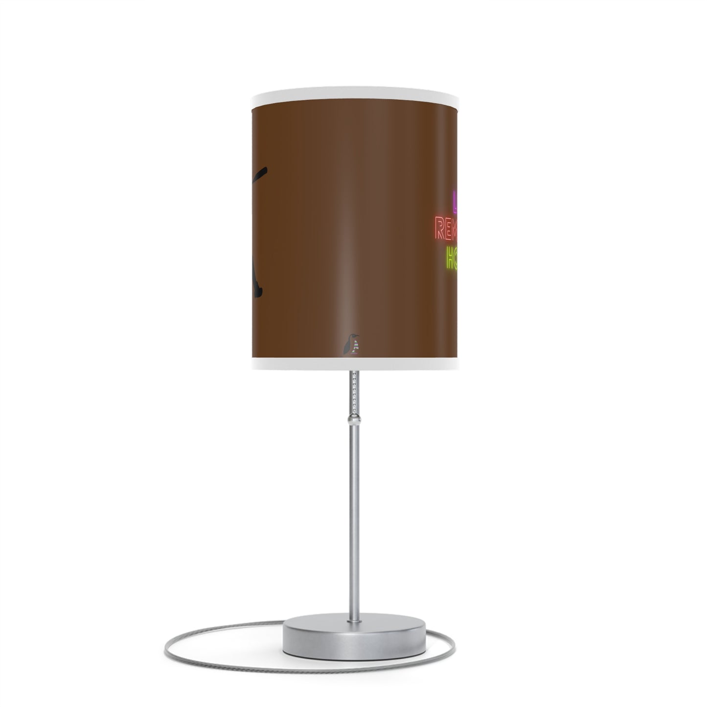 Lamp on a Stand, US|CA plug: Baseball Brown