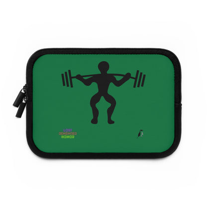 Laptop Sleeve: Weightlifting Dark Green