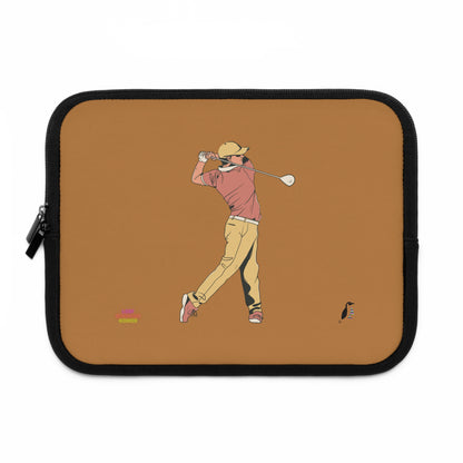 Laptop Sleeve: Golf Lite Brown