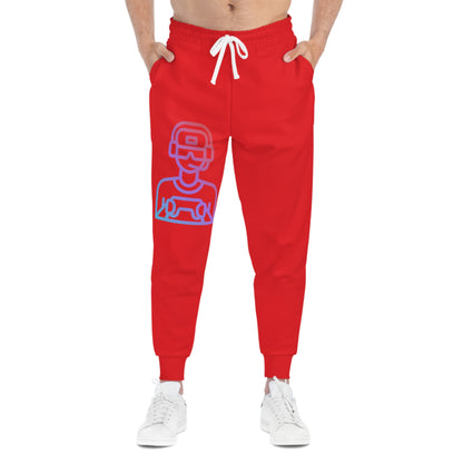 Athletic Joggers: Gaming Red