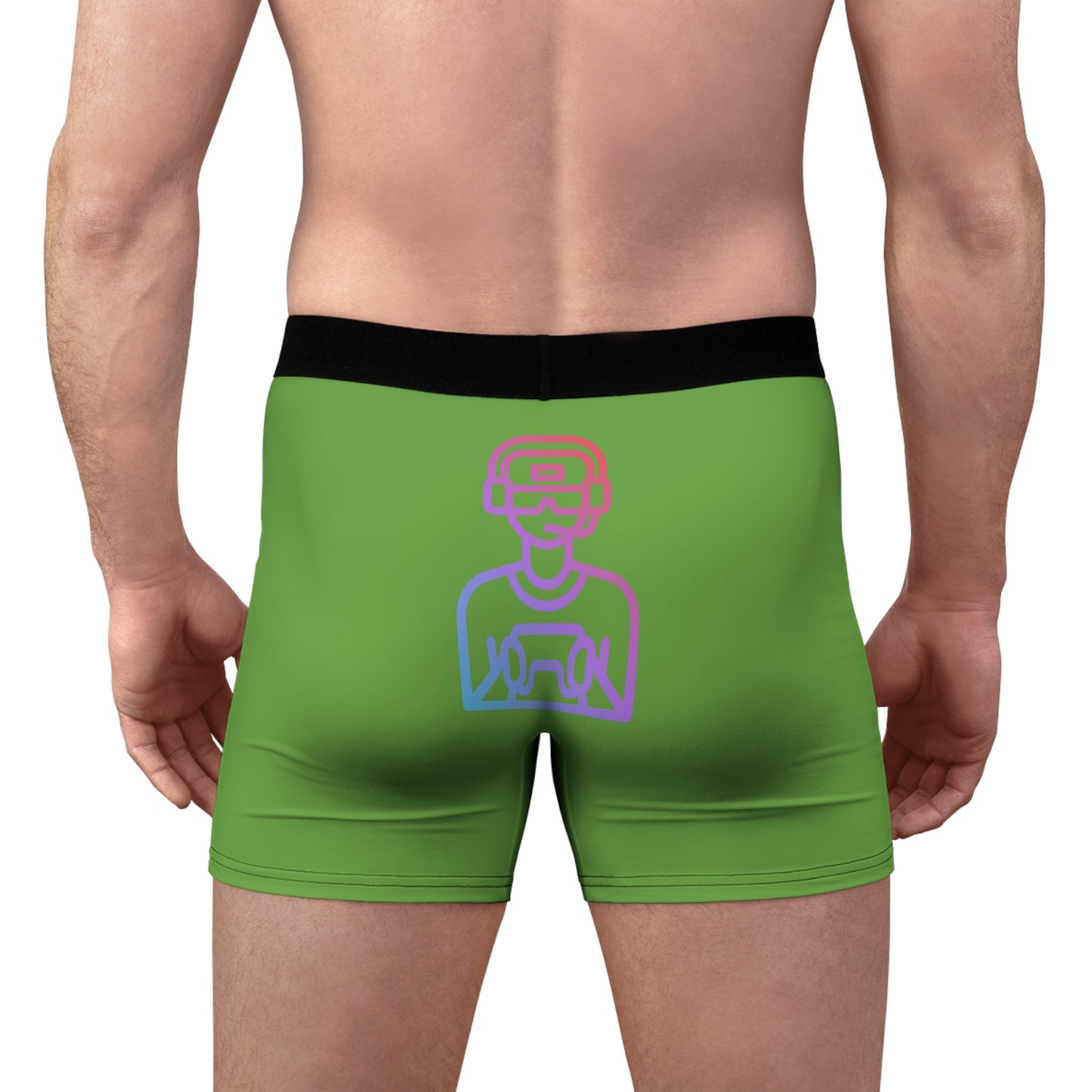 Men's Boxer Briefs: Gaming Green