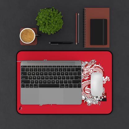 Desk Mat: Dragons Dark Red