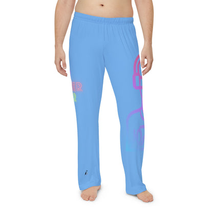 Men's Pajama Pants: Gaming Lite Blue