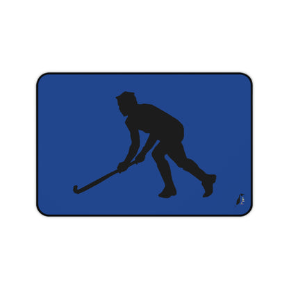 Desk Mat: Hockey Dark Blue