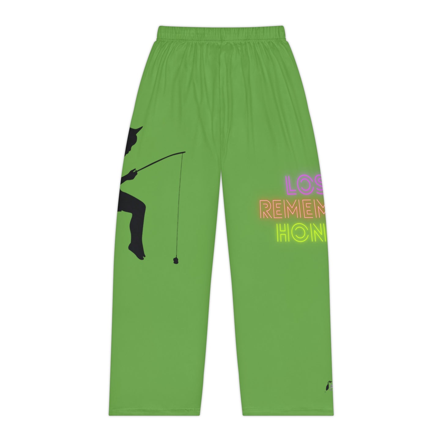 Women's Pajama Pants: Fishing Green