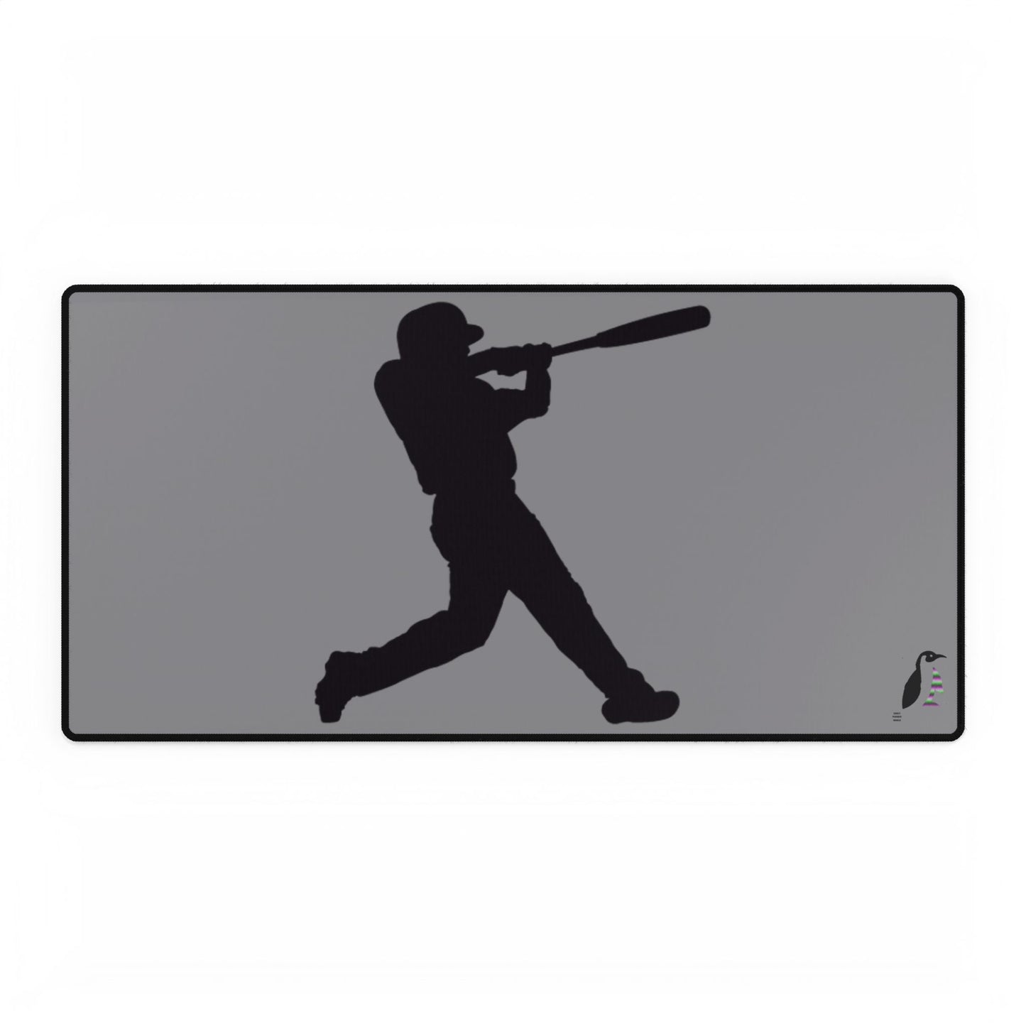 Desk Mats: Baseball Grey