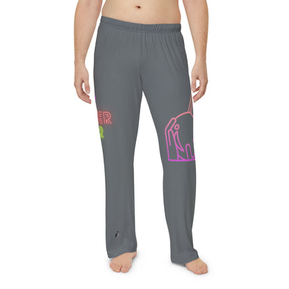 Men's Pajama Pants: Bowling Dark Grey