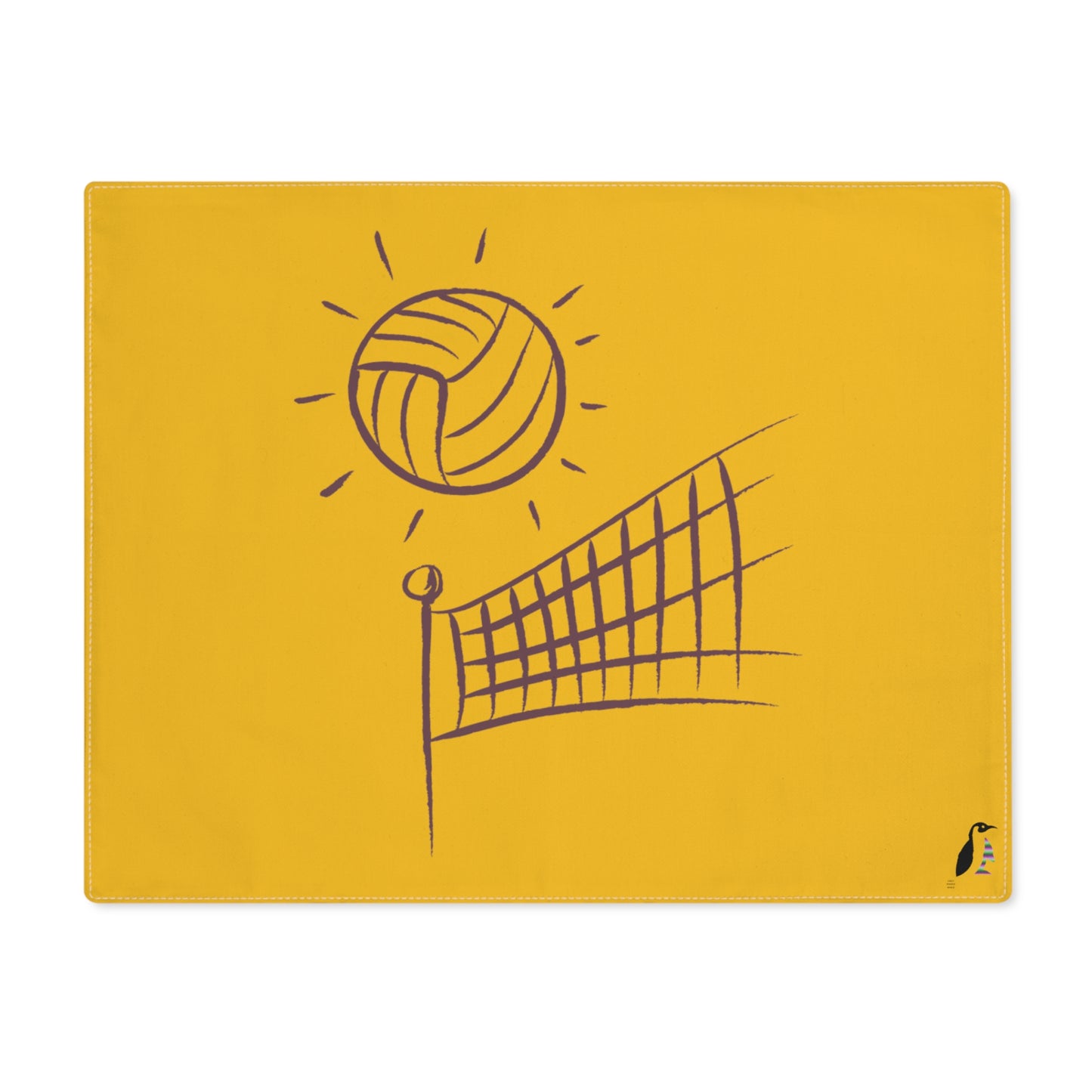 Placemat, 1pc: Volleyball Yellow