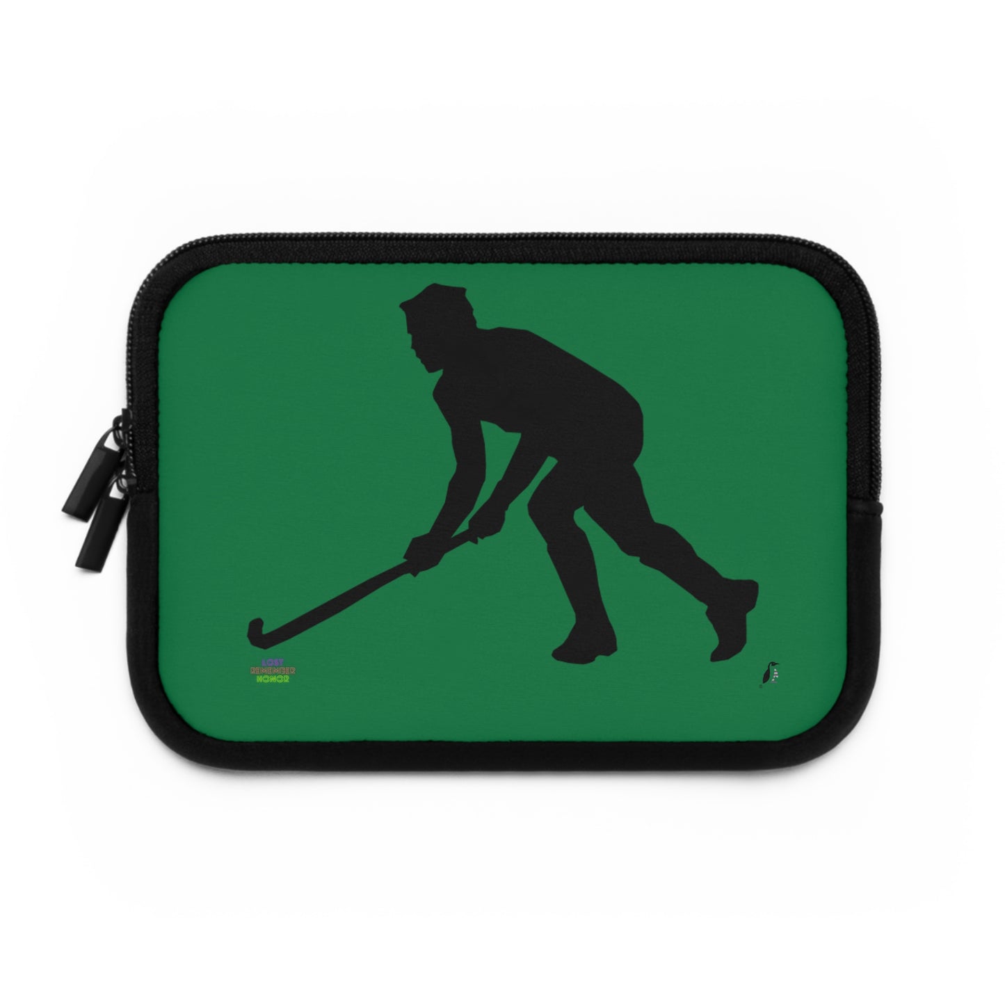 Laptop Sleeve: Hockey Dark Green